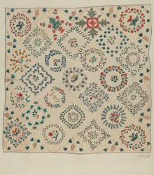 Applikationsdecke, ca. 1936