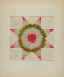 Patchwork-Quilt, ca. 1936