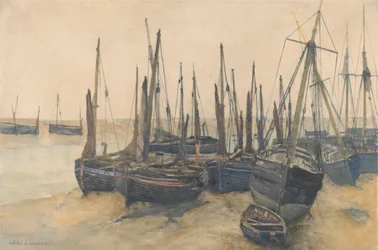 Vertäute Fischerboote