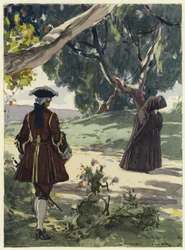 Illustration für die Memoiren von Casanova