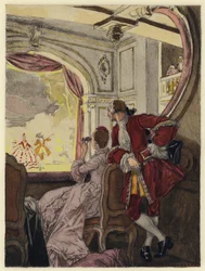 Illustration für die Memoiren von Casanova