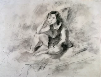 Sitzendes Mädchen