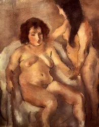 Zwei nackte Frauen (Das Bordell) ca. 1919