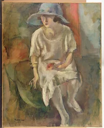 Frau mit Hut, ca. 1920