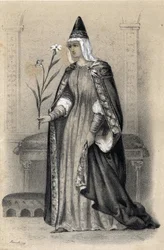 Porträt der Gräfin Mathilde von Toskana, bekannt als Canossa