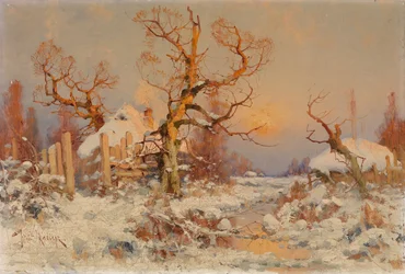 Winterlandschaft in der Abendsonne