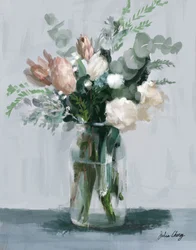 Rosa und cremefarbener Strauß