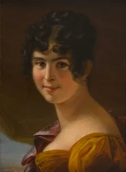 Porträt von Adèle Foucher 1803-1868, ca. 1820