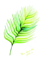 Lebhaftes tropisches Blatt