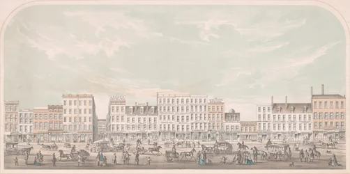 Broadway, New York von Canal bis Grand Street, Westseite, 1856