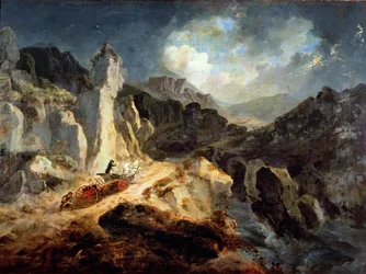 Ein Phaeton in einem Gewitter