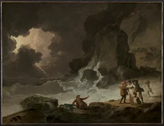 Ein Sturm hinter der Isle of Wight, ca. 179