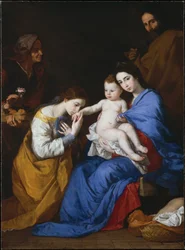 Die Heilige Familie mit den Heiligen Anna und Katharina von Alexandria
