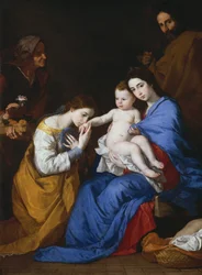 Die Heilige Familie mit den Heiligen Anna und Katharina von Alexandria