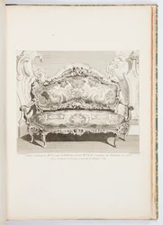 Canapé ausgeführt für Herrn Graf von Bielinski, Großmarschall der Krone von Polen, im Jahr 1735; Canapé ausgeführt für den Grafen von Bielinski im Jahr 1735, 4. Platte