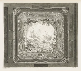 Deckenmalerei; Decke des gleichen Kabinetts, 4. Tafel