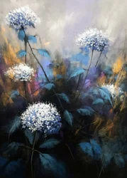 Träumende blaue Blumen