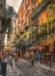 Historische italienische Straße