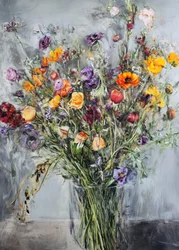 Lebhaftes Blumenbouquet