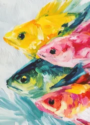 Lebendige schwimmende Fische