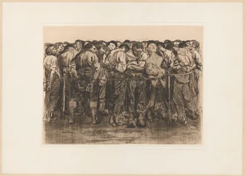 Die Gefangenen, Blatt VII aus dem Zyklus: Bauernkrieg