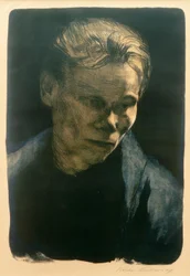 K. Kollwitz, Brustbild Arbeiterfrau