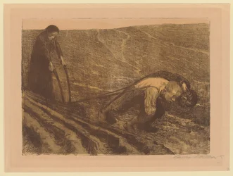 Verworfene zweite Fassung des ersten Blattes aus dem Zyklus „Bauernkrieg“