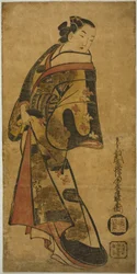 Stehende Kurtisane