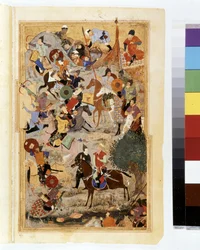 TIMUR (Tamerlan): Timur belagert die Burg der Hospitaliter in Smyrna im Jahr 1402