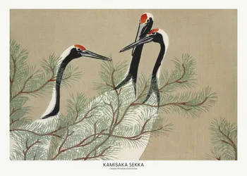 Kraniche aus Momoyogusa