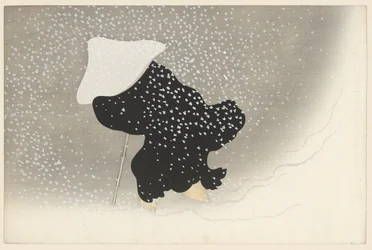 Wirbelnder Schnee, 1909 (Holzschnitt)