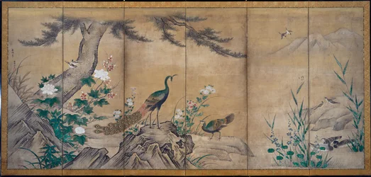 Vögel, Bäume und Blumen, späte 1500er Jahre
