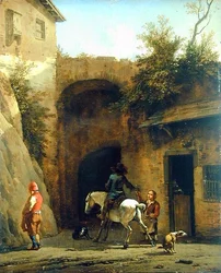 Vor dem Gasthaus, 1658