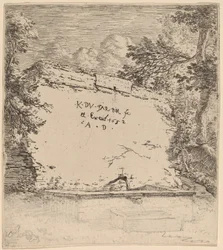 Titelseite mit Brunnen
