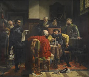 Karl Swoboda Verkündigung des Todesurteils an Johann Friedrich von Sachsen