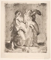 Judith mit ihrer Dienerin