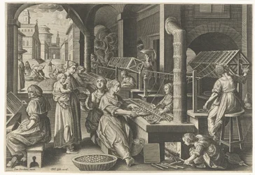 Haspeln der Seide