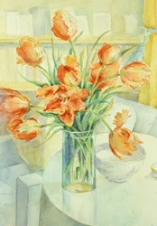 Künstlertulpen im Wohnzimmer