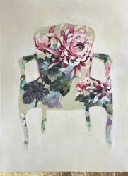 Eleganter Floraler Sessel