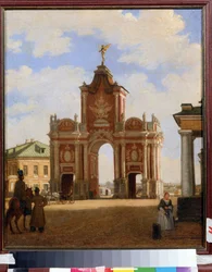 Das Rote Tor in Moskau