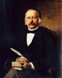 Porträt von Heinrich Theodor Fontane, deutscher Dichter und Schriftsteller