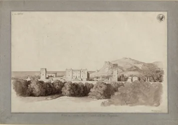 "Altmaurischer Palast des Prinzen Butera auf der Bagaria bei Palermo" / Villa des Principe Butera auf der Bagaria