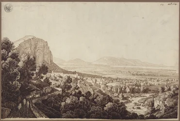 Ansicht des Tals von Partinico in Sizilien