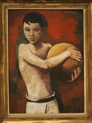 Junge mit einem Ball