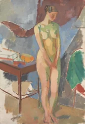 Stehender weiblicher Akt