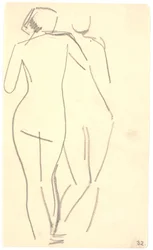 Zwei stehende Modelle