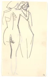 Zwei stehende Modelle