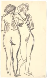 Zwei stehende Modelle