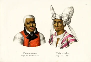 Tammeamea 1., König von Hawaii, 1824