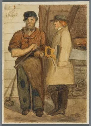 Zwei Steinmetze, 1864